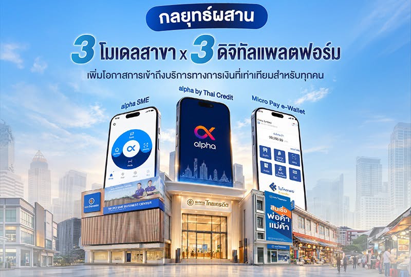 ไทยเครดิต ชูกลยุทธ์ผสาน “3 โมเดลสาขา x 3 ดิจิทัลแพลตฟอร์ม” เข้าถึงบริการการเงินเท่าเทียม