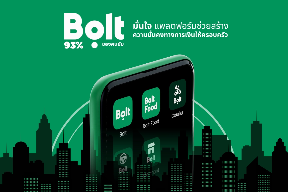 ผลสำรวจโบลท์ (Bolt) - Kantar ชี้ “งานแพลตฟอร์ม” เสริมความมั่นคงทางการเงิน