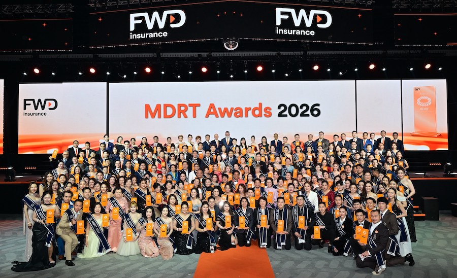 FWD ประกันชีวิต ฉลองความสำเร็จตัวแทน คว้าคุณวุฒิ MDRT ประจำปี 2569