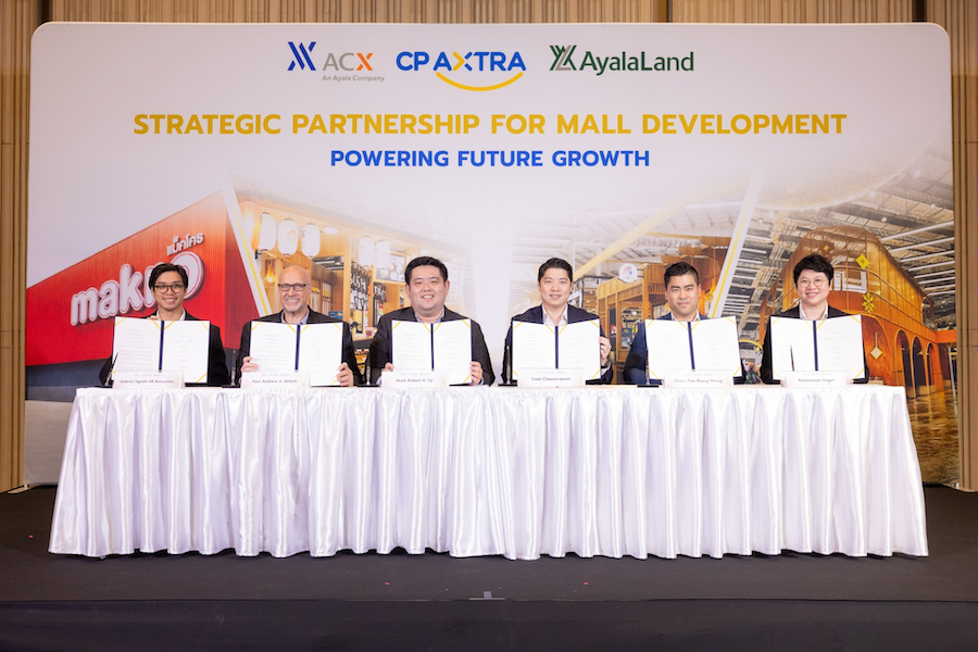 ซีพี แอ็กซ์ตร้า ผนึกกำลังกลุ่ม Ayala เสริมศักยภาพการพัฒนามอลล์และบริหารสินทรัพย์