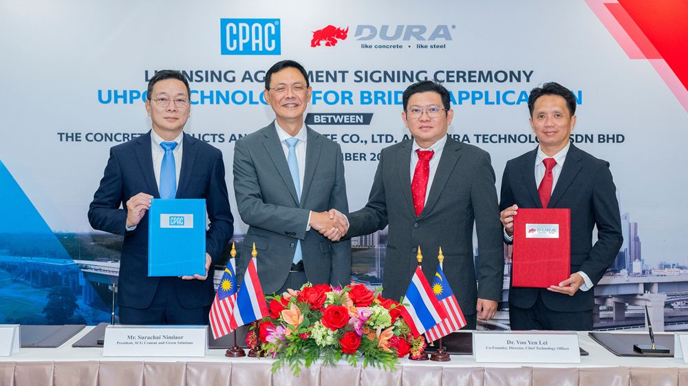 CPAC-SCG จับมือ DURA TECHNOLOGY ขยายศักยภาพงานก่อสร้างสะพาน