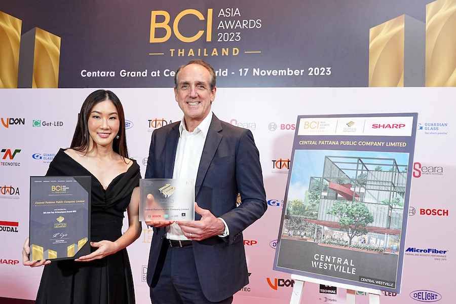 ‘เซ็นทรัล เวสต์วิลล์’ คว้ารางวัลใหญ่ ระดับเอเชีย BCI ASIA AWARDS 2023