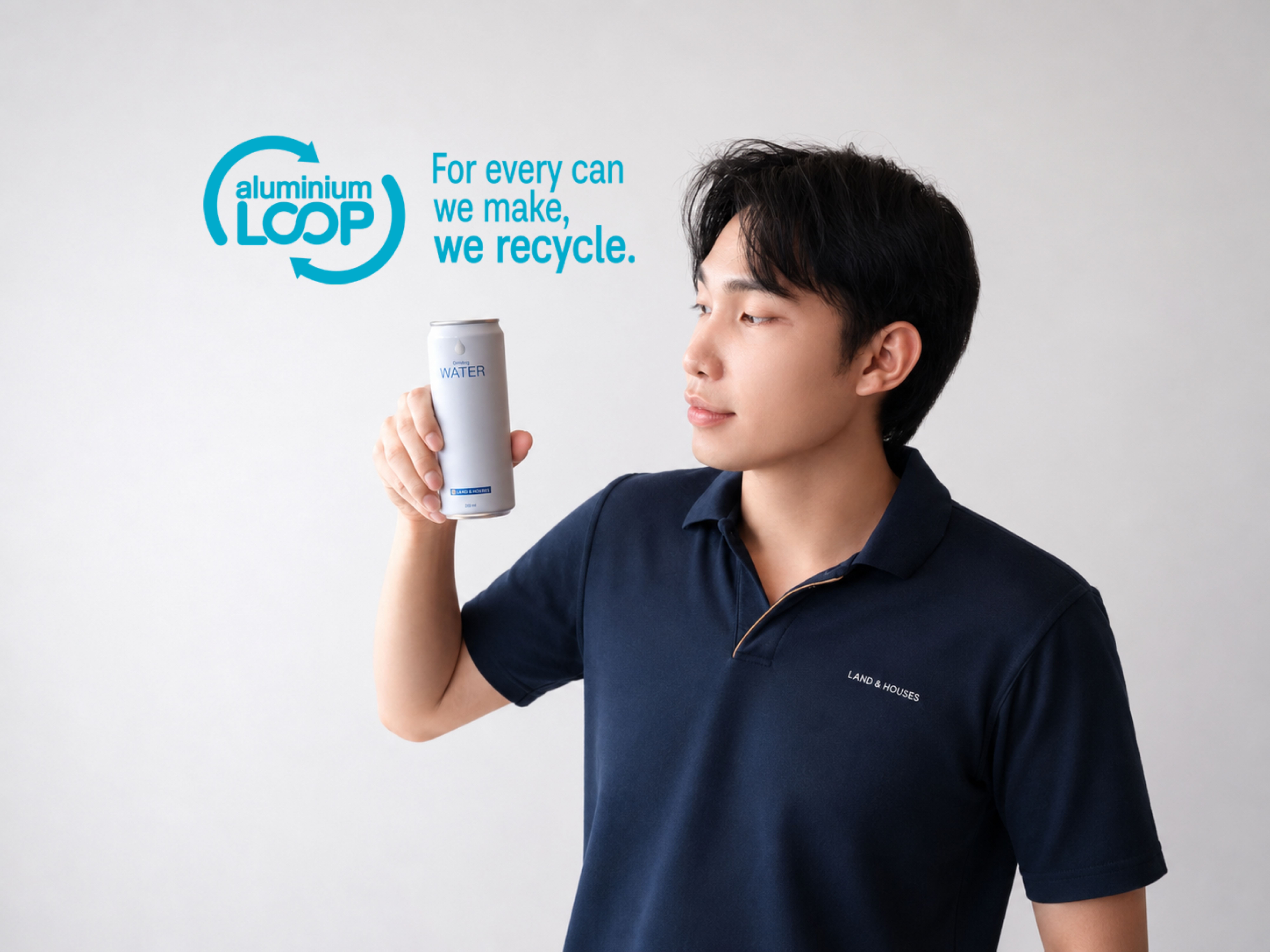 แลนด์ แอนด์ เฮ้าส์ ใช้กระป๋องน้ำอลูมิเนียมรีไซเคิลได้ 100%