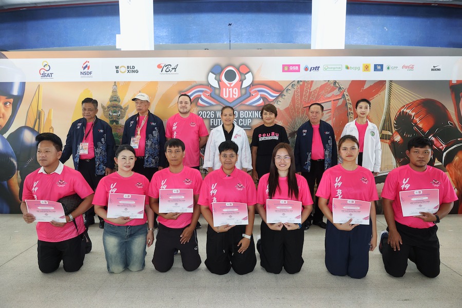 ออมสิน ขนทัพฮีโร่เหรียญทองโอลิมปิก ติวมวยพื้นฐานเยาวชนธนาคารโรงเรียน