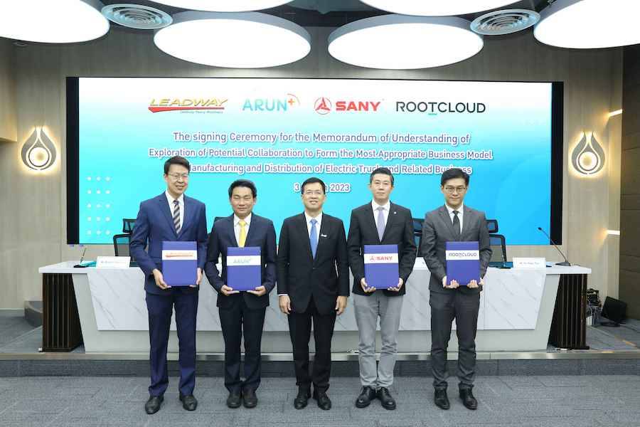 Arun Plus จับมือ SANY  รุกธุรกิจ E-Truck และ E-Mobility