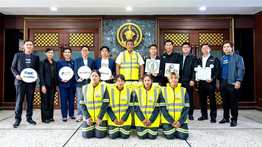 ORI x GC YOUเทิร์น ส่ง“เสื้อวิบวับอัพไซเคิล” มอบให้ฮีโร่เก็บกวาดเมือง กทม. 50 เขต