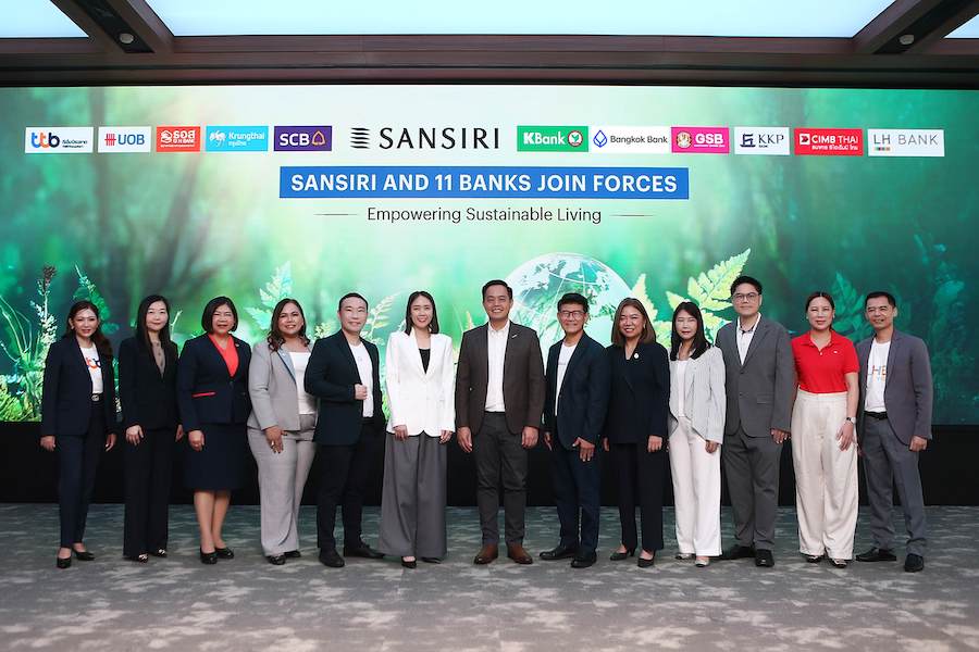 แสนสิริ จับมือ 11 แบงก์ชั้นนำ มอบสินเชื่อบ้านรักษ์โลก สนับสนุนสู่สังคม Net-Zero
